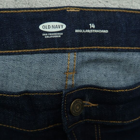 Old Navy Jeans Women's 14 Blue Mid-Rise Cuffed Skinny Denim Pant 24" Inseam - Picture 8 of 14
